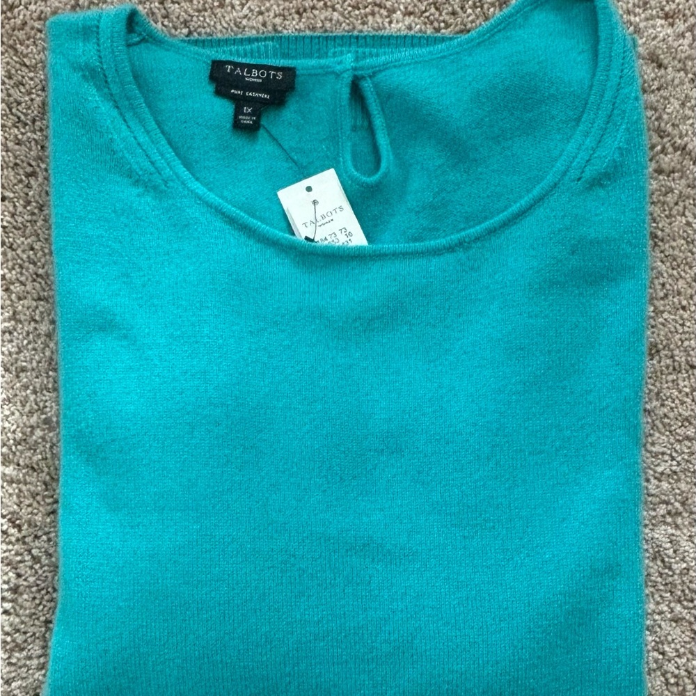 Talbots Cashmere 3/4 Sleeve Sweater